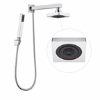 Chuveiro de Parede com Desviador Quadrado 5” Cromado