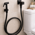 Ducha Higiênica Chuveirinho Quadrada Metal Preta
