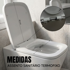Assento Para Vaso Sanitário Elísio Convencional Soft Branco