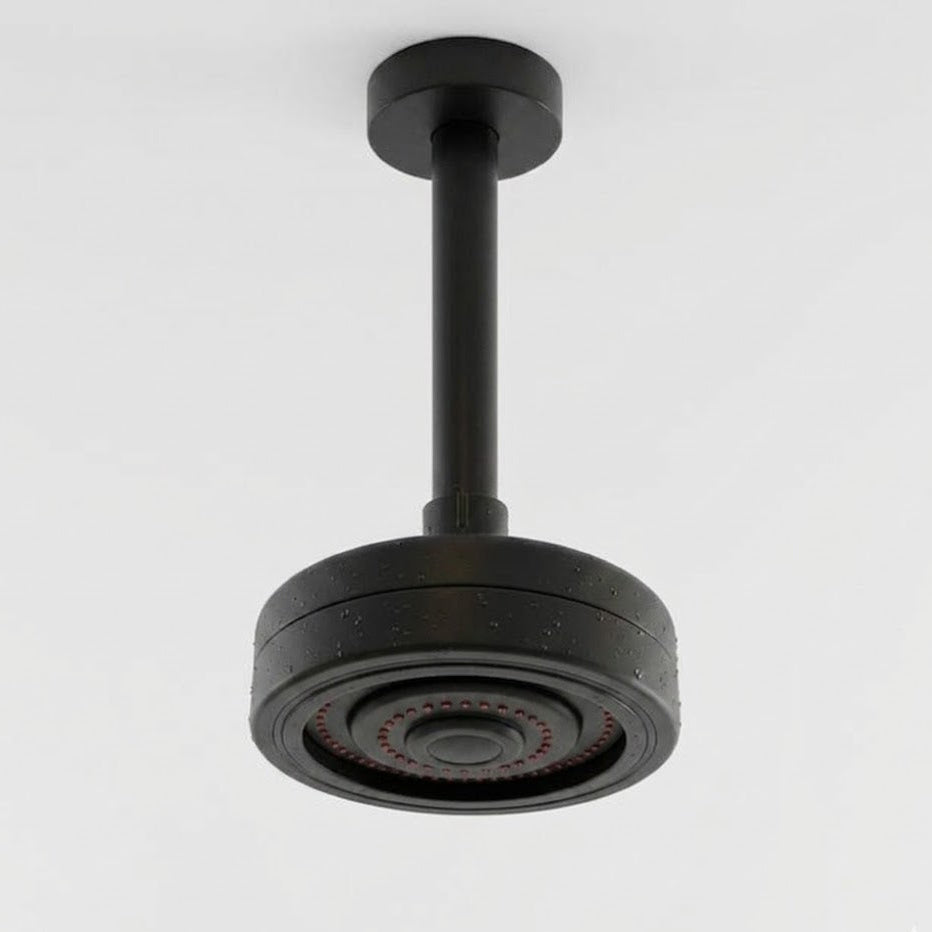 Chuveiro de Teto Autolimpante Redondo 5” Preto Fosco