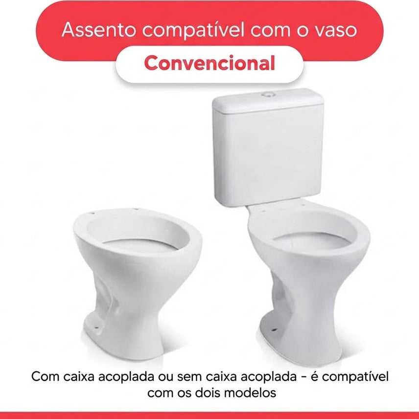 Assento Sanitário Soft Close Oval Convencional