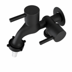 Torneira preta metal para máquina de lavar