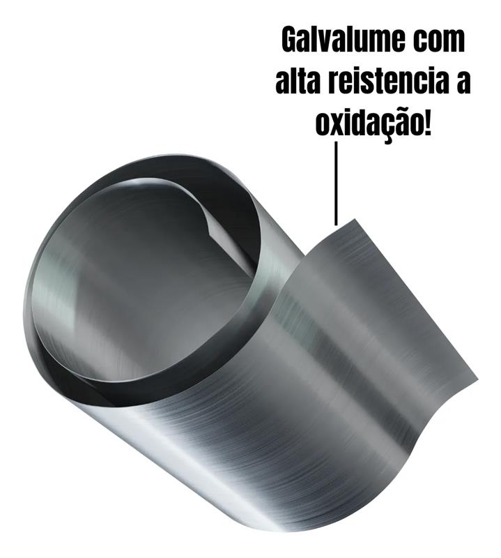 Bobina Chapa 0,30mm Galvalume 20 cm x 25 m