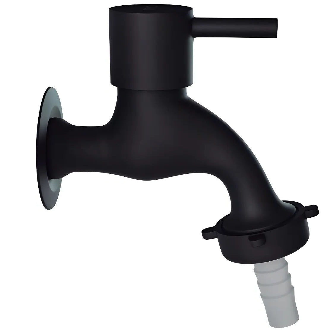 Torneira de Parede Metal Preto Fosco Linha Black