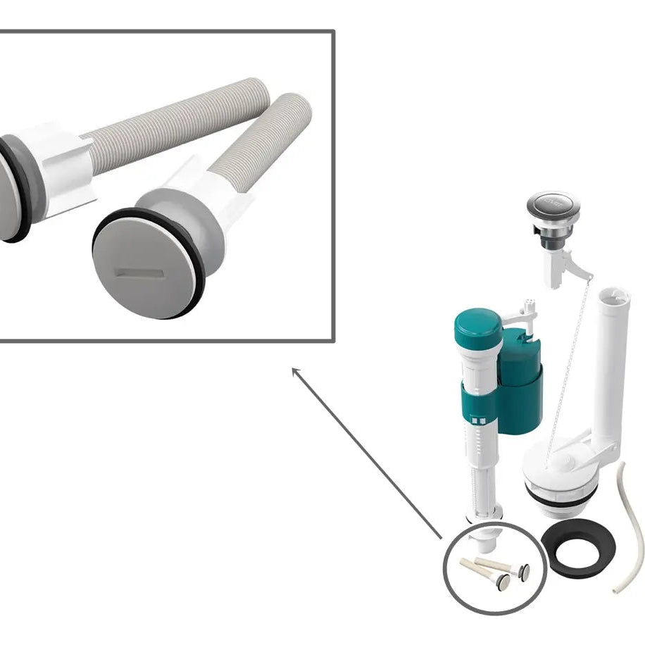 Conjunto de fixação p/ caixa acoplada