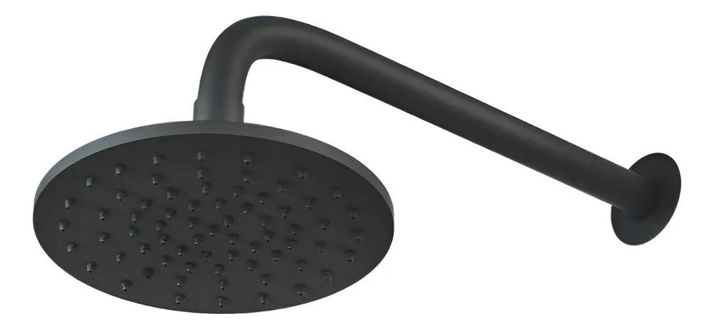 Chuveiro preto fosco redondo Luxo