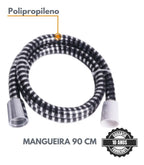 Ducha Higiênica PP Eco Completa Com Gatilho Abs Cromada 1/4 De Volta