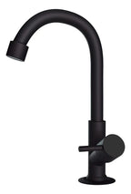 Torneira lavatório metal preto fosco 1/4 de voota