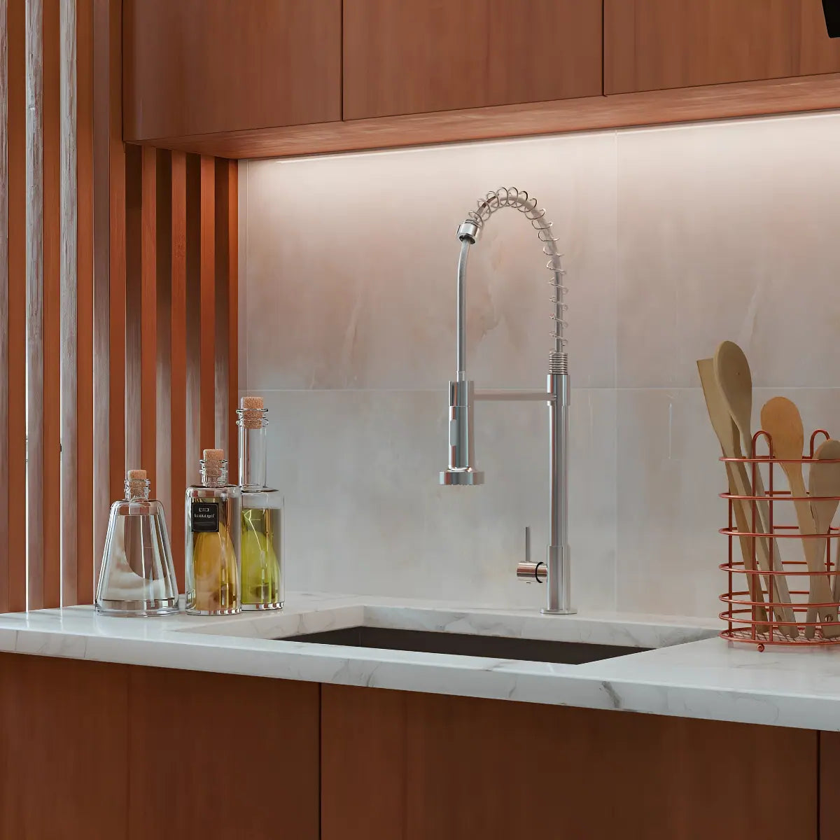 Torneira Gourmet Bancada Monocomando Cromada para Cozinha