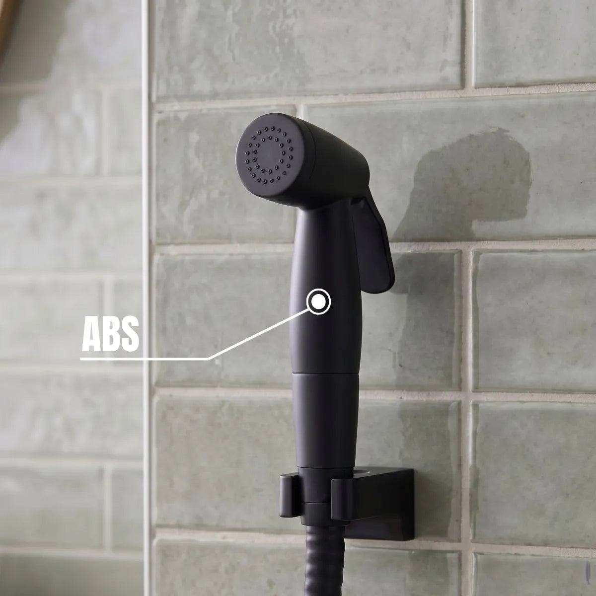Ducha higiênica metal preto luxo registro e derivação