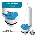 Torre Mecanismo de Saída Superior Simples Caixa Acoplada