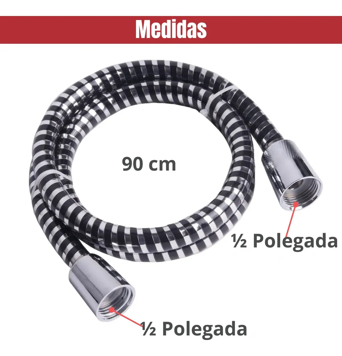 Mangueira p/ Ducha Cromada