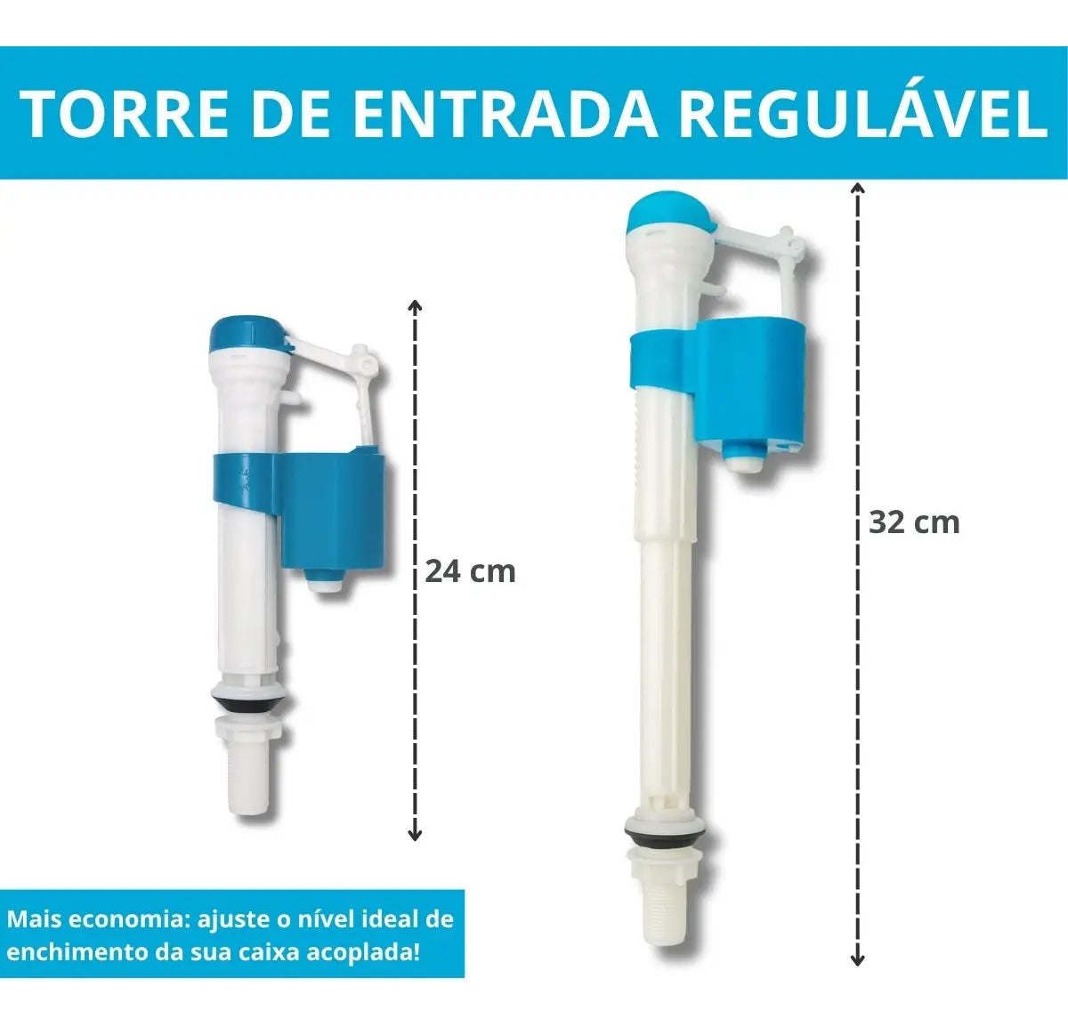 Kit completo convencional caixa de descarga