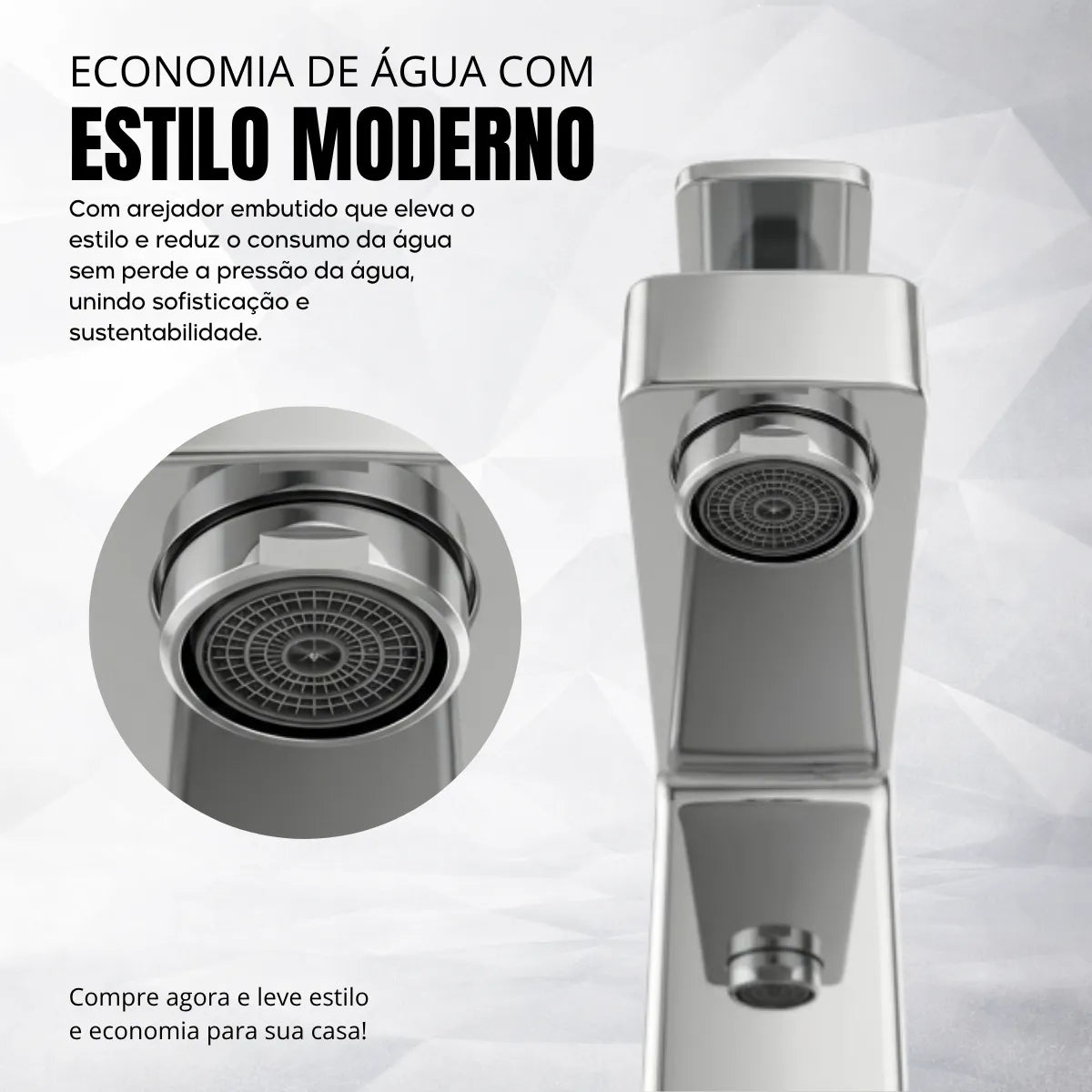 Torneira Bancada Monocomando Cromada para Lavatório Q/F