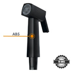 Ducha Higiênica Chuveirinho Quadrada Metal Preta 2 saidas
