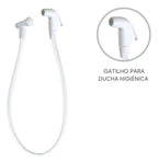 Gatilho P/ Reposição Chuveirinho Ducha Higiênica Branca