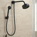 Chuveiro de Parede com Desviador Autolimpante 5” Preto Fosco