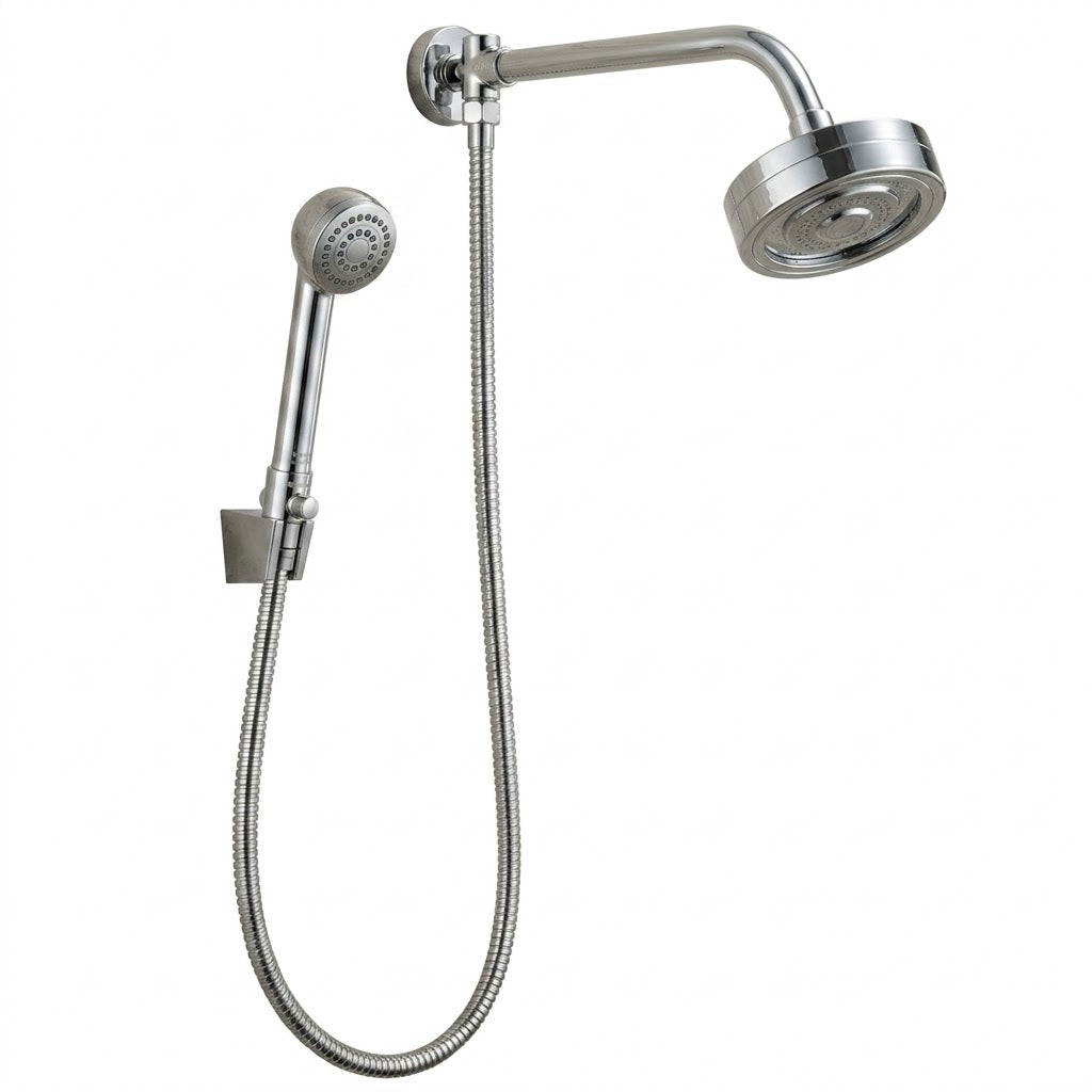 Chuveiro de Parede com Desviador Redondo 5” Cromado
