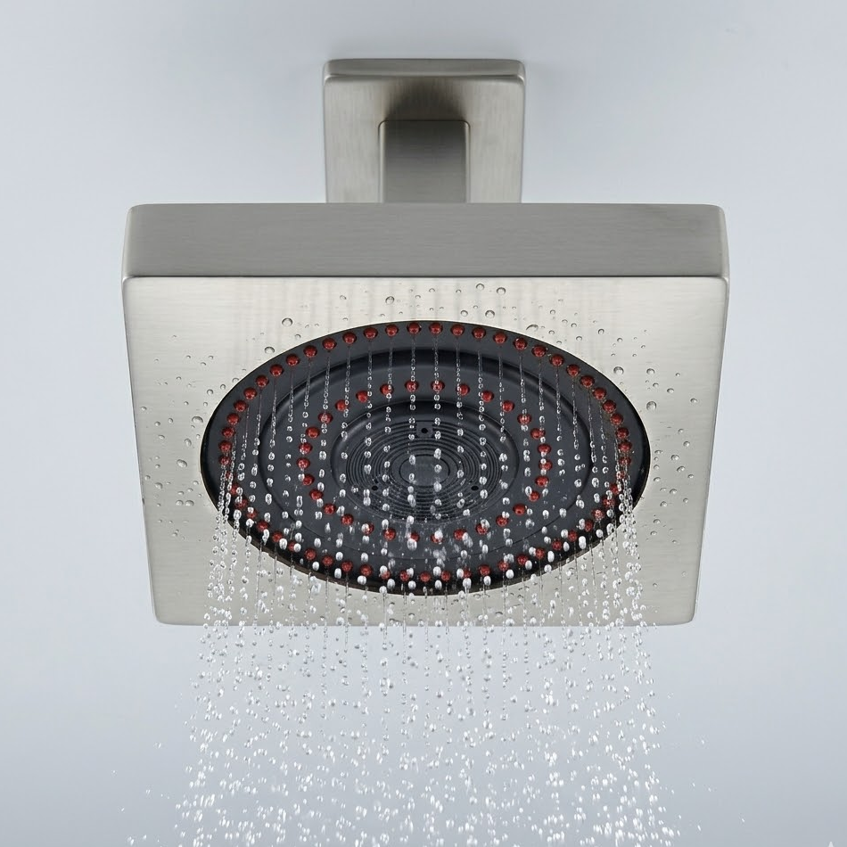 Chuveiro de Teto Autolimpante Quadrado 5” Escovado