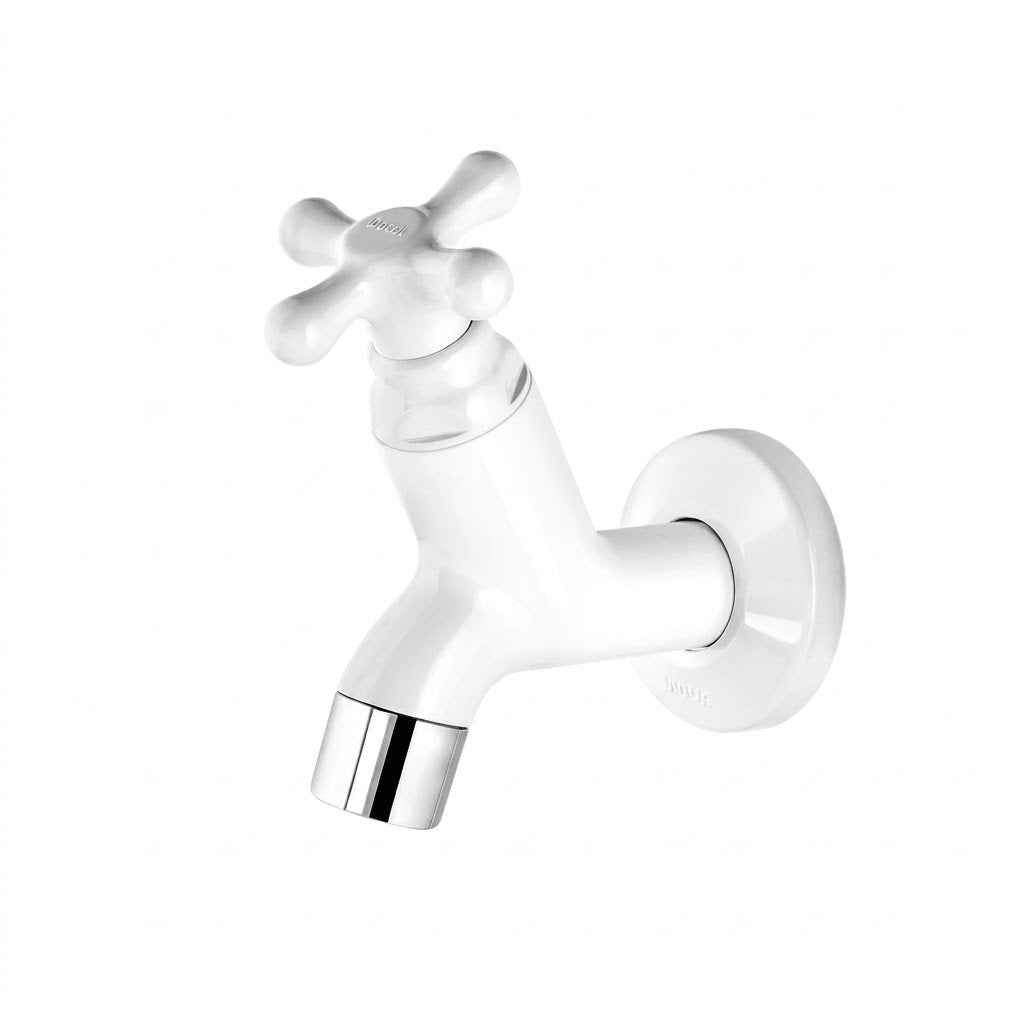 Torneira Tanque Linha Marujá Branca 10cm Viqua
